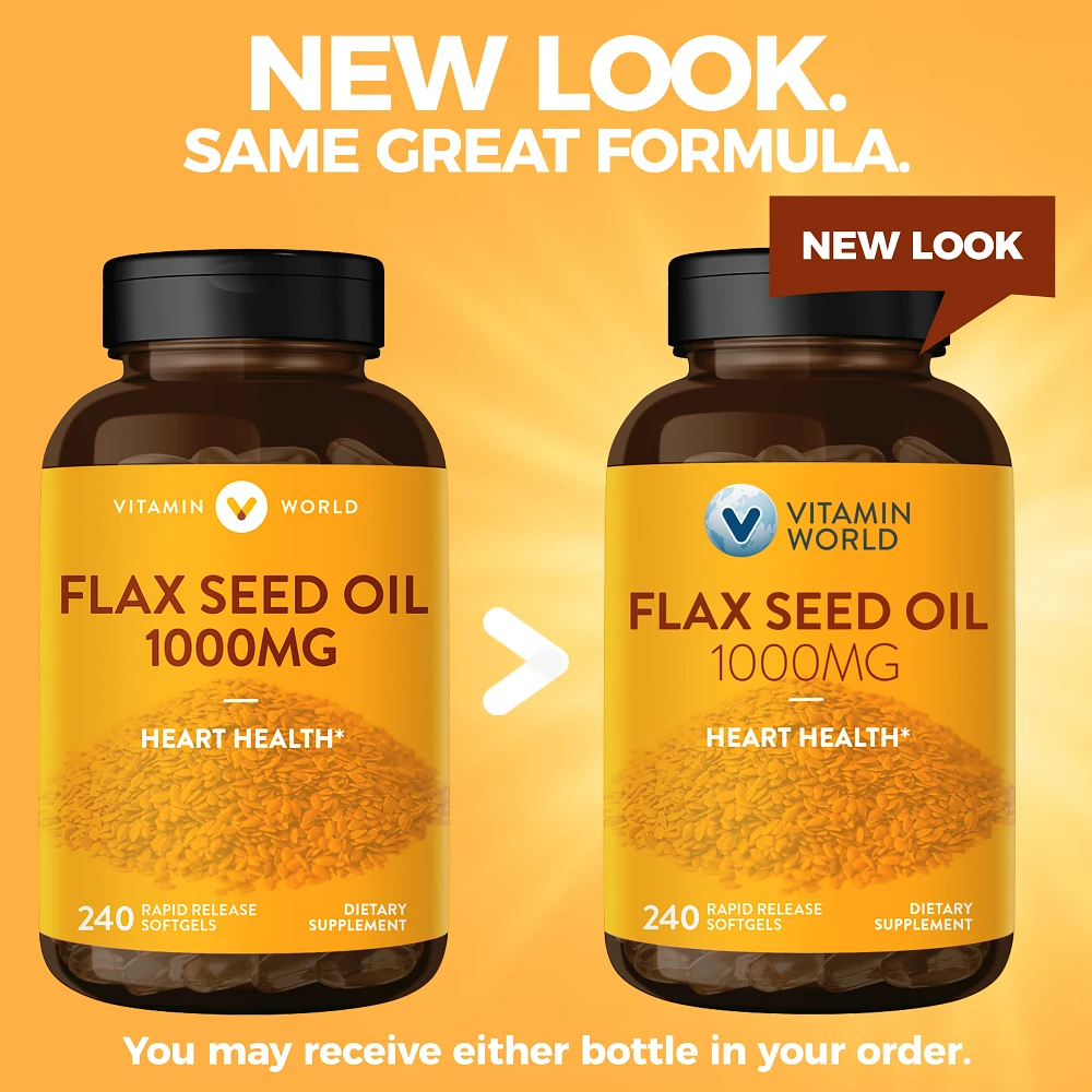 Flax Seed Oil 1,000 mg.