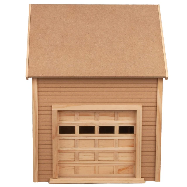 Car Garage Door Dollhouse Garage Kit Blair Line 173 One-Car Garage - Main Image