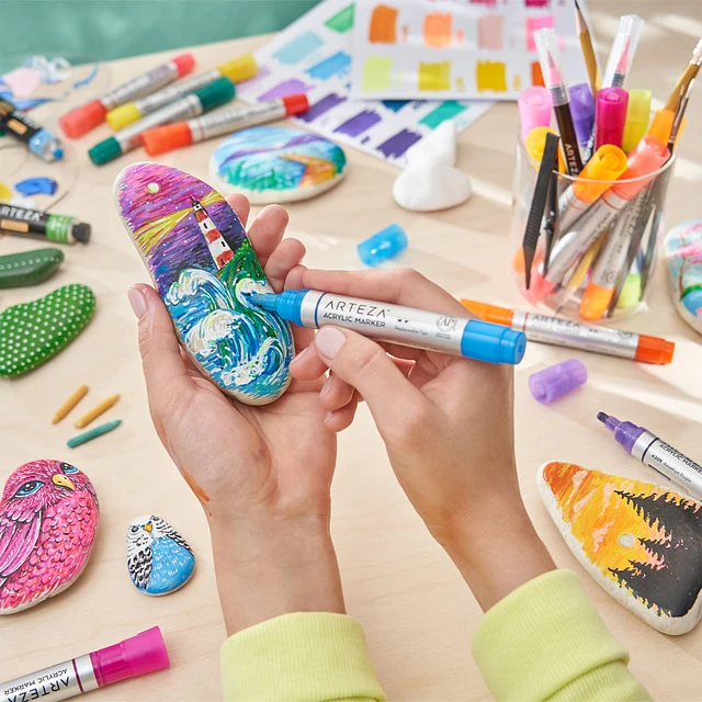 Arteza Acrylic Acrylic Marker Set Arteza® 20 Acrylic Paint Marker