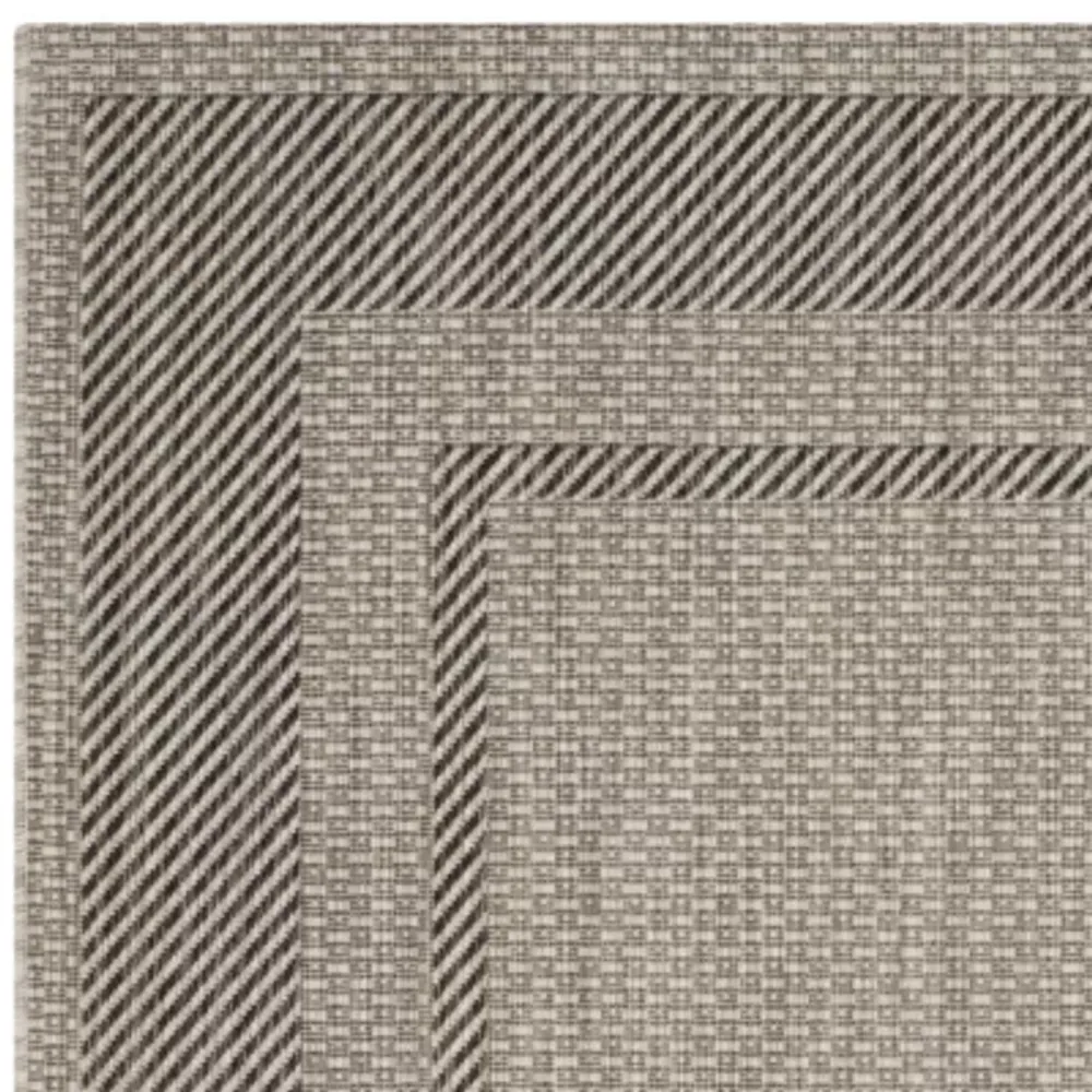 Safavieh Courtyard Collection Lorna Stripe Indoor/Outdoor Square Area Rug