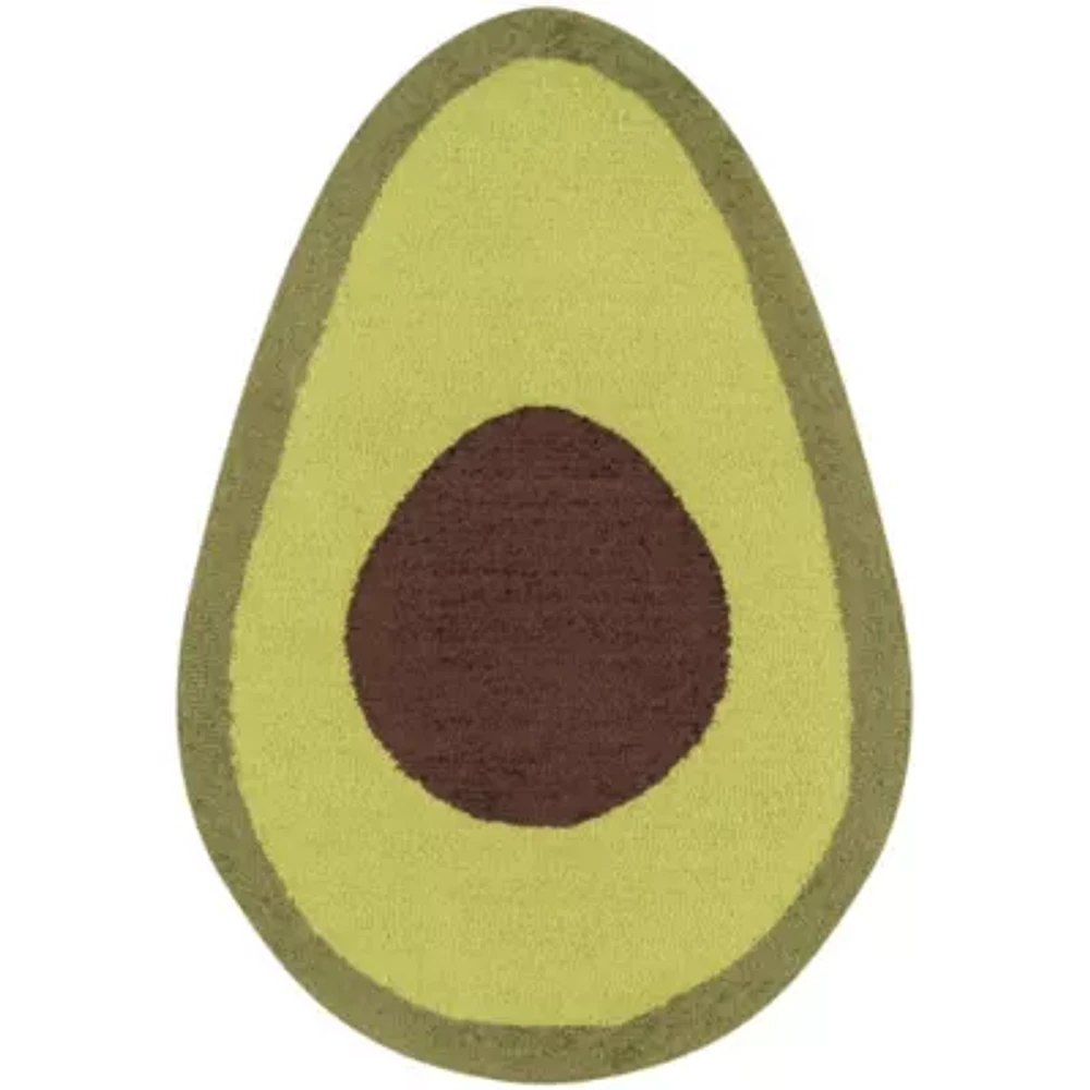 Novogratz Cucina Avocado Hooked Indoor Oval Accent Rug