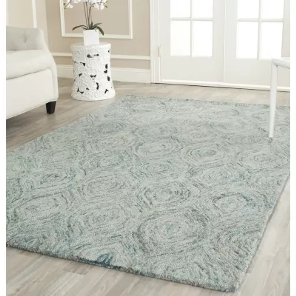 Safavieh Ikat Collection Cheshunt Geometric Square Area Rug