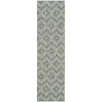 Safavieh Courtyard Collection Lexine Chevron Indoor/Outdoor Runner Rug