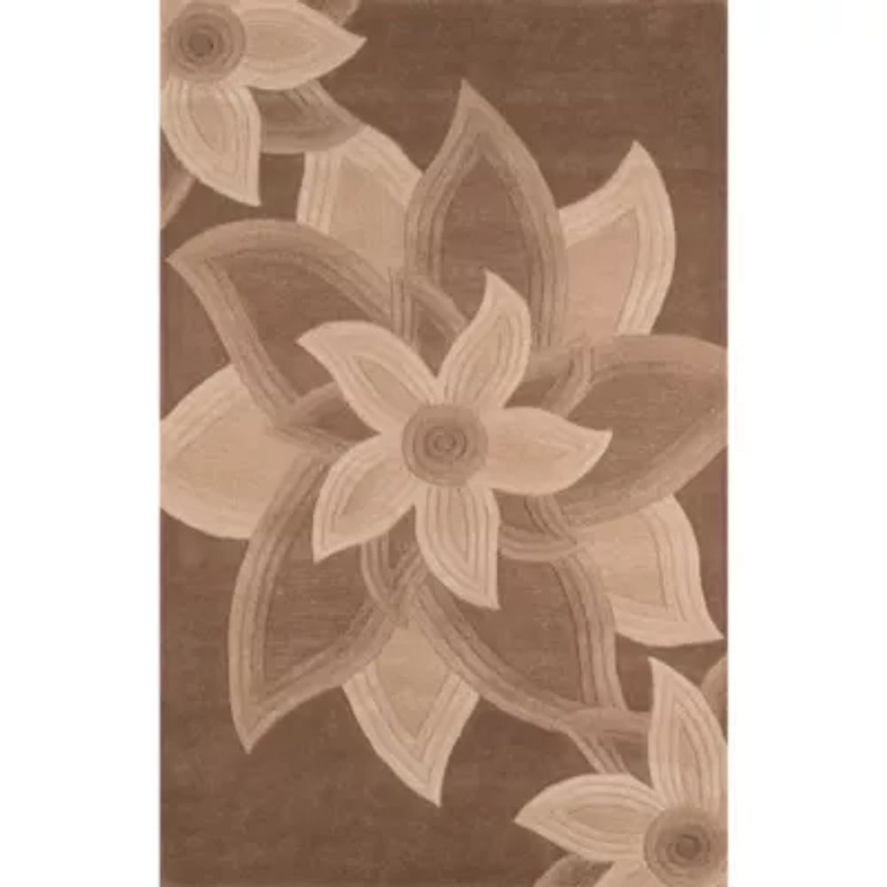 Momeni Delhi 40 Floral Hand Tufted Indoor Rectangular Accent Rug