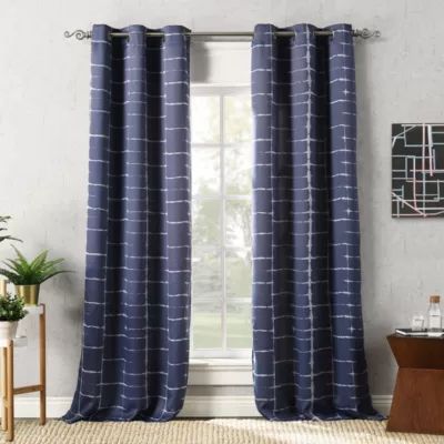 Sun Zero Saki Grommet Top Energy Saving Blackout Single Curtain Panel