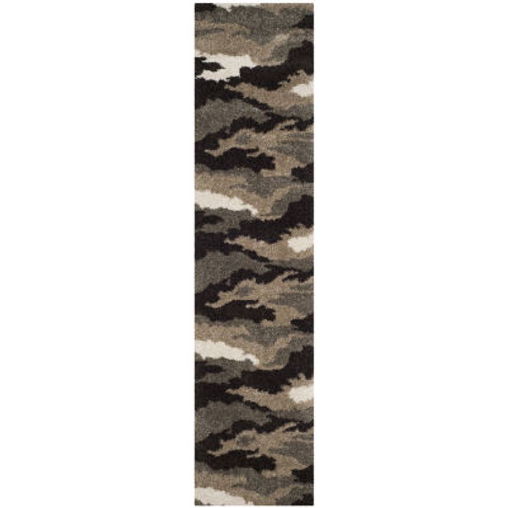 Safavieh Shag Collection Aleah Camouflage Runner Rug