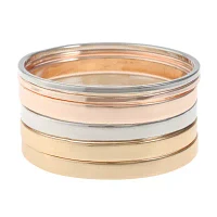 Liz Claiborne Tri Tone Womens 6-pc. Bracelet Set