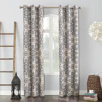 Sun Zero Nepal Grommet Top Energy Saving Blackout Single Curtain Panel