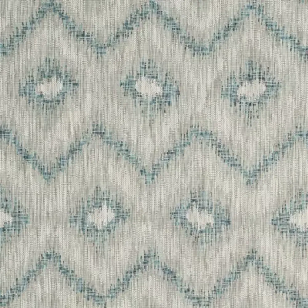 Safavieh Courtyard Collection Lexine Chevron Indoor/Outdoor Area Rug