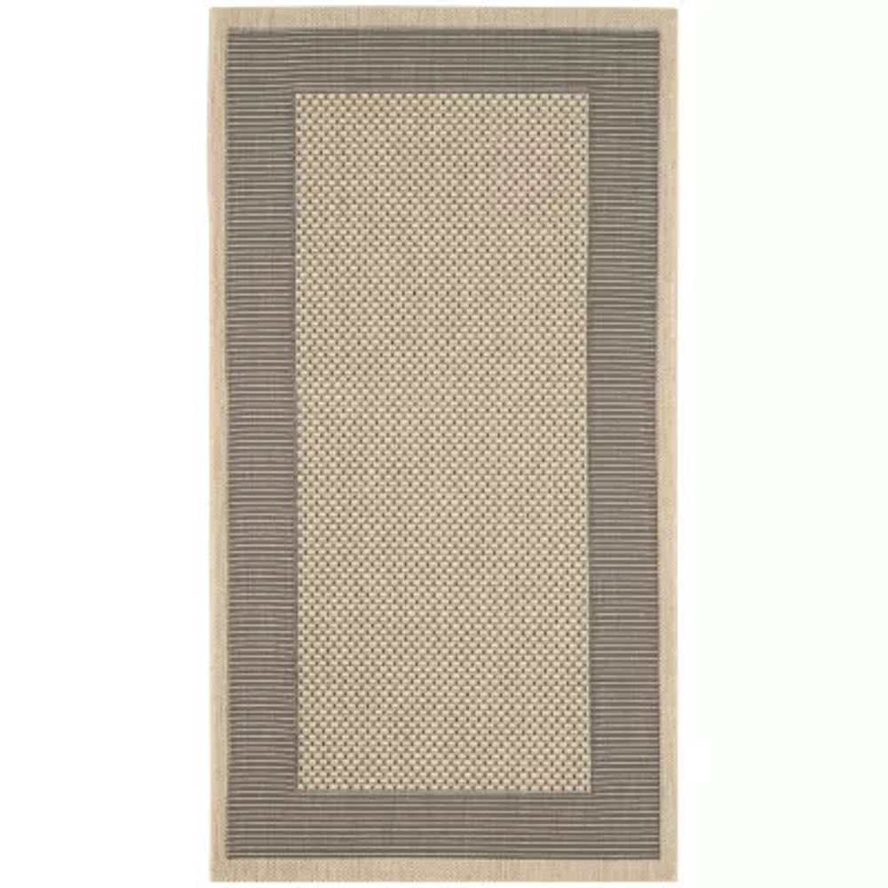 Safavieh Courtyard Collection Trina Bordered Indoor/Outdoor Area Rug