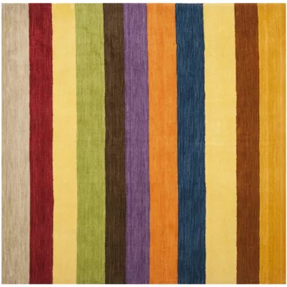 Safavieh Himalaya Collection Jessalyn Striped Square Area Rug