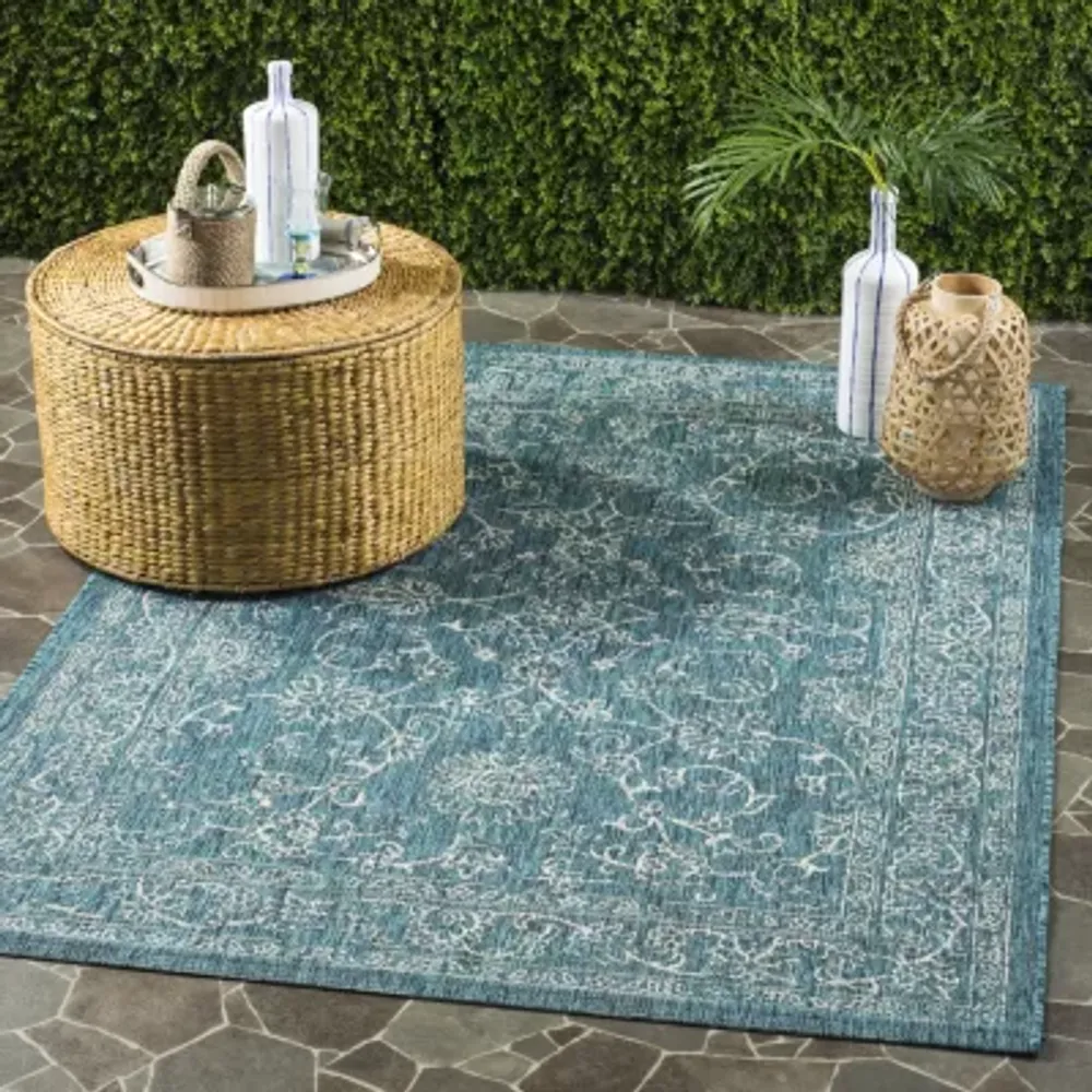 Safavieh Courtyard Collection Clarissa Oriental Indoor/Outdoor Area Rug