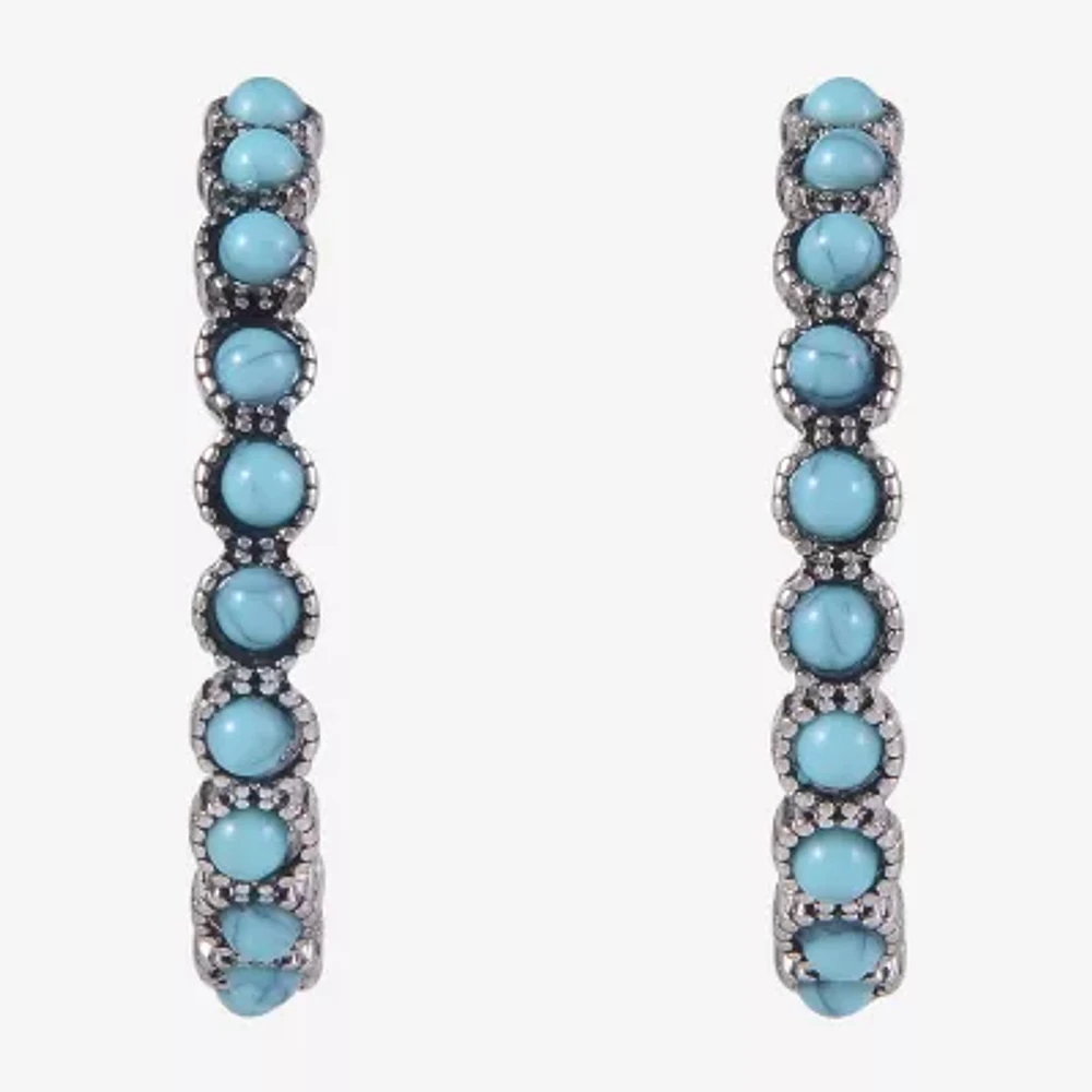 Mixit Womens 29.1mm Hoop Earrings