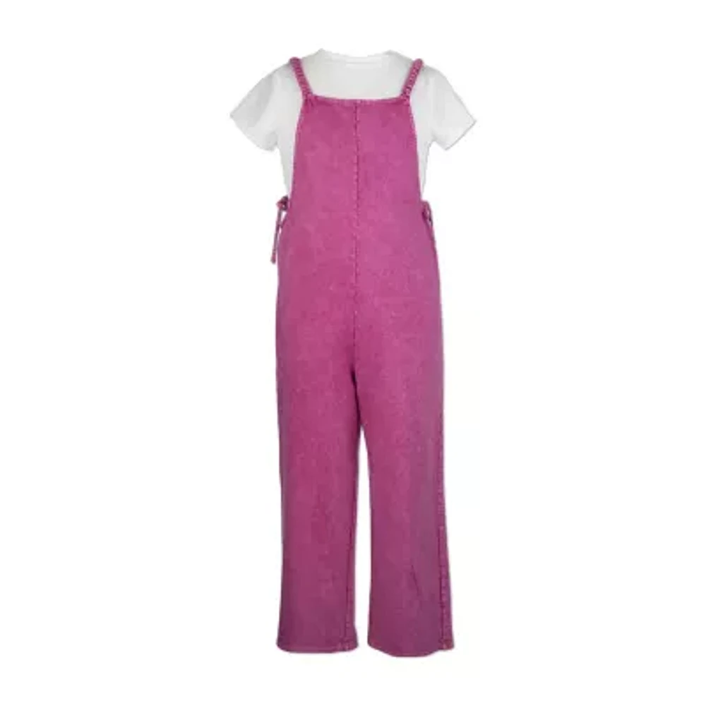 Speechless Big Kid Girls Crew Neck Short Sleeve 2-pc. Jumpsuit