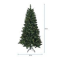 Kurt Adler 4.5-Foot Pre-Lit LED Green Pine Christmas Tree