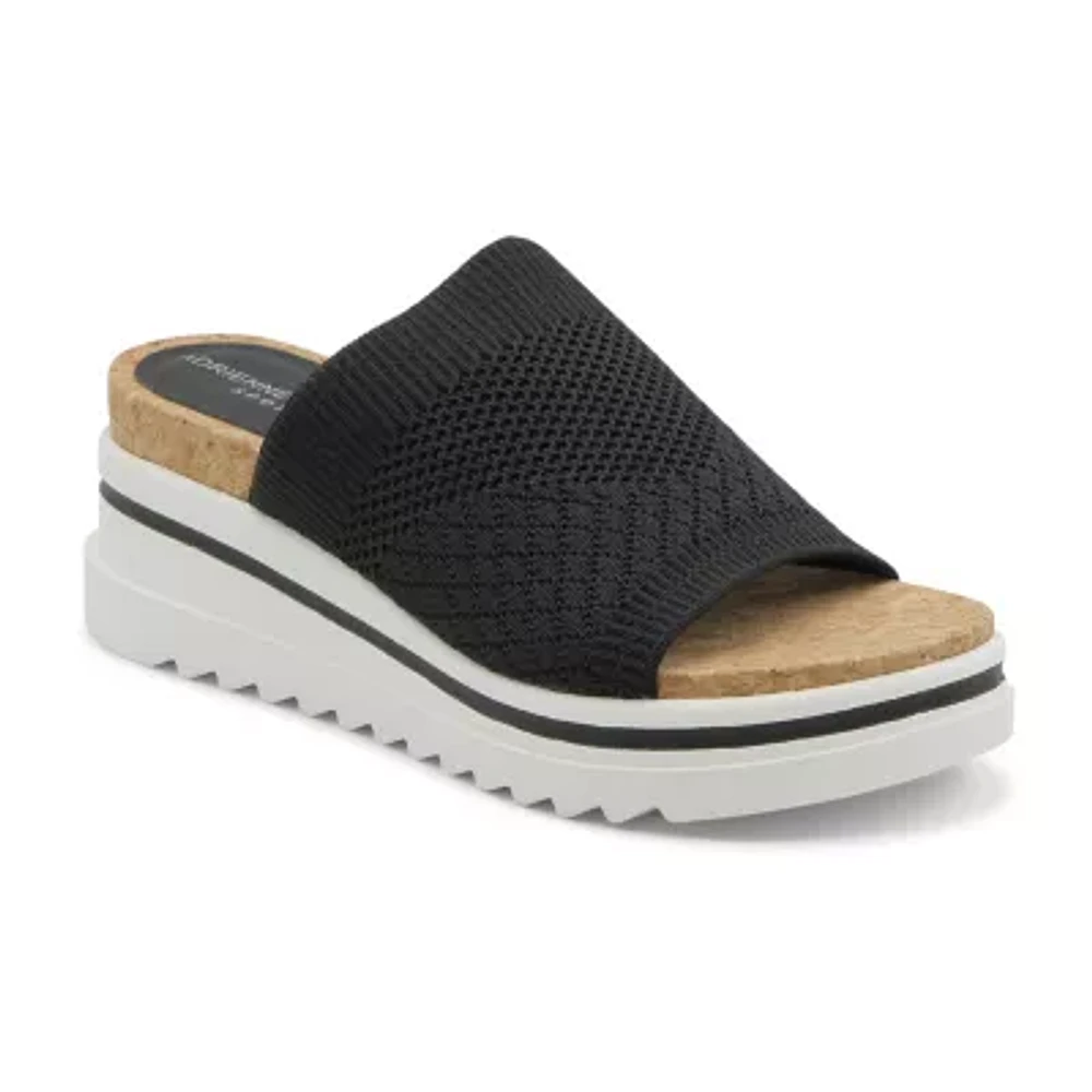 Adrienne Vittadini Cindee Womens Footbed Sandals