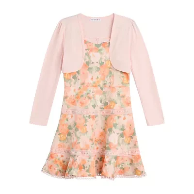 Knit Works Big Kid Girls Sleeveless Dress Set