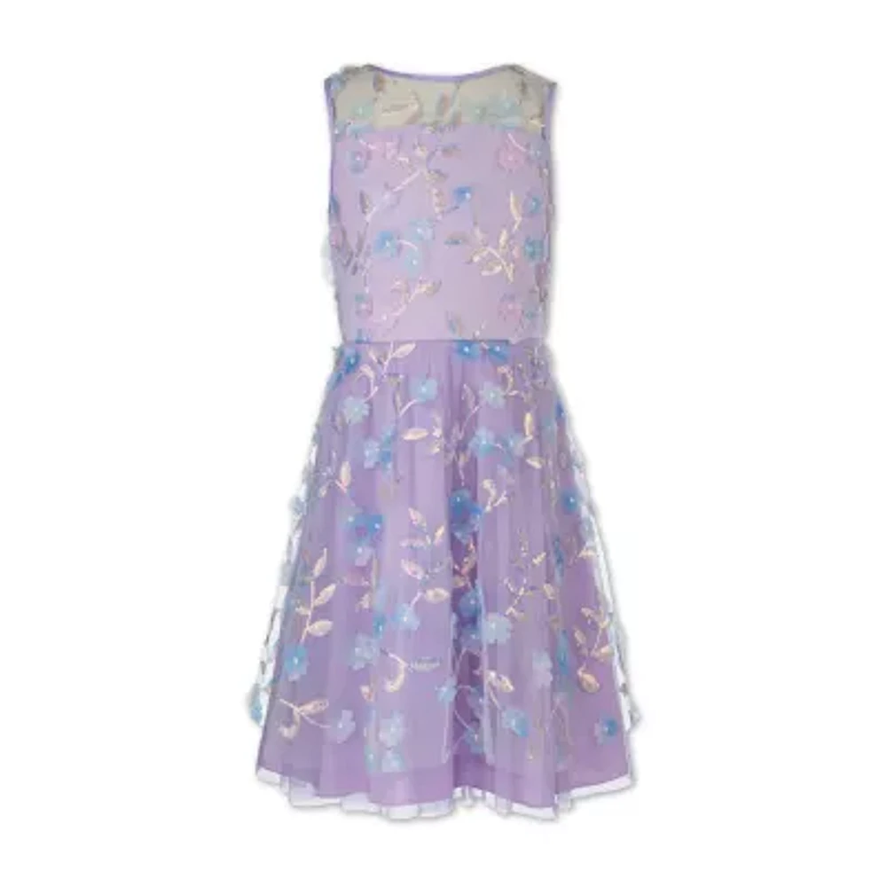 Speechless Big Kid Girls Sleeveless Fit + Flare Dress