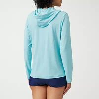Free Country Womens Hooded Long Sleeve Breathable Moisture Wicking Sweatshirt