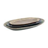 Gallery 3pc Tuscon Stoneware Serving Platter