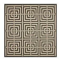Safavieh Courtyard Collection Varvara Geometric Indoor/Outdoor Square Area Rug
