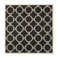 Safavieh Courtyard Collection Shag Geometric Indoor/Outdoor Square Area Rug
