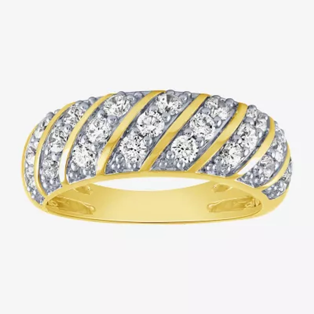 H-I / I1) Womens 1 CT. T.W. Lab Grown White Diamond 10K Gold Band