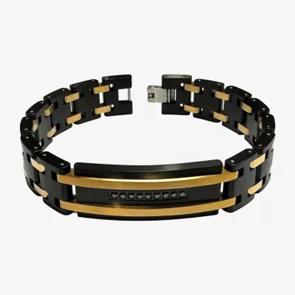 Mens Stainless Steel 8 1/2 Inch Link Bracelet