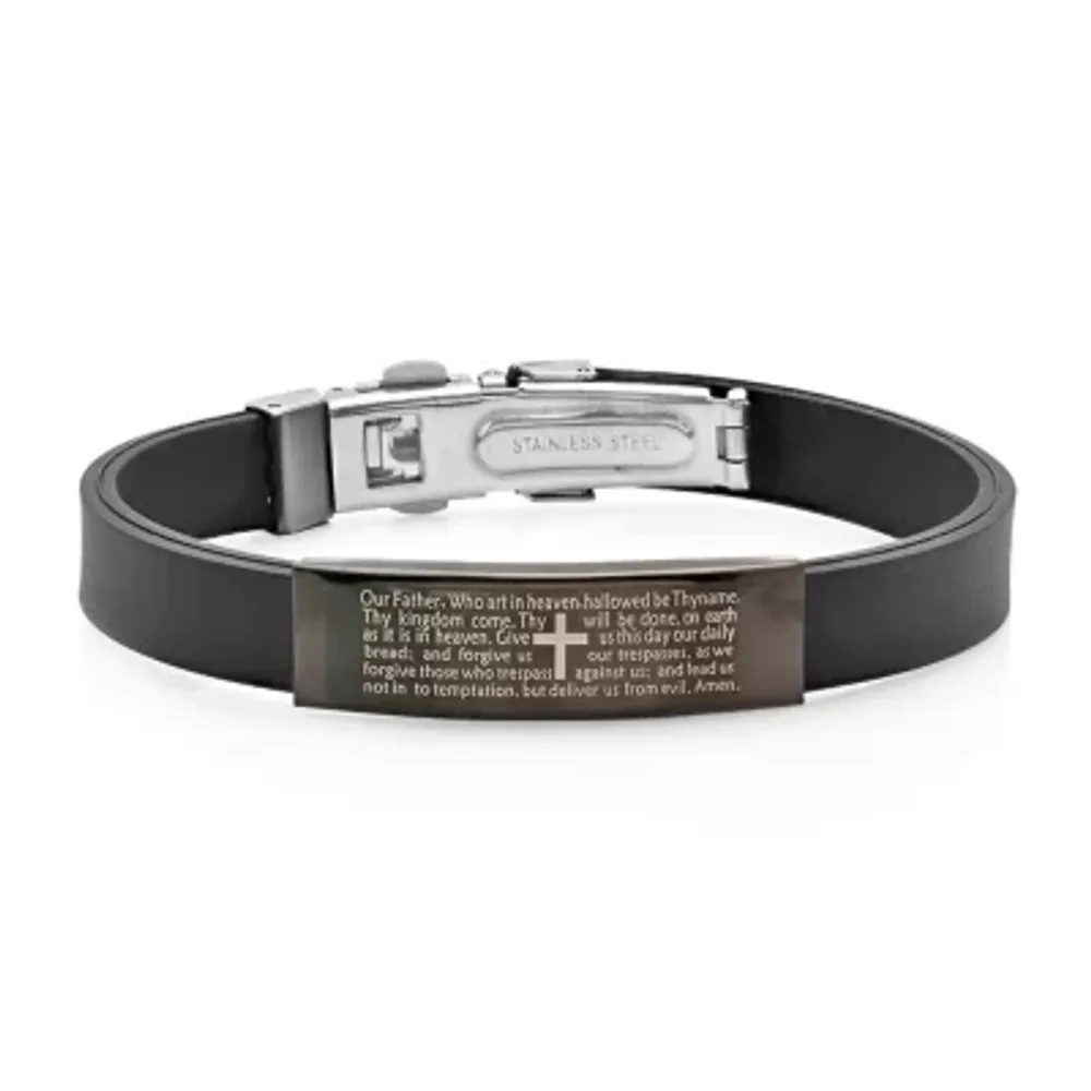 Mens Stainless Steel 8 Inch Solid Id Bracelet