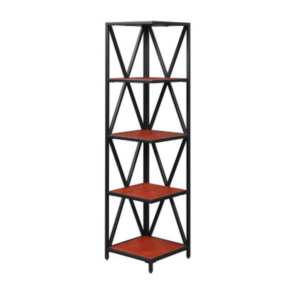 Tucson 5-Tier Corner Bookcase