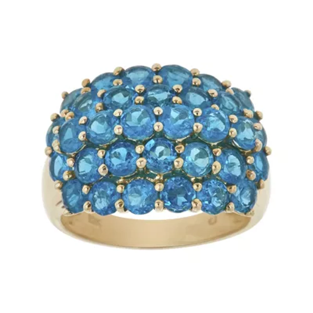 LIMITED QUANTITIES Genuine Neon Apatite 10K Yellow Gold Ring