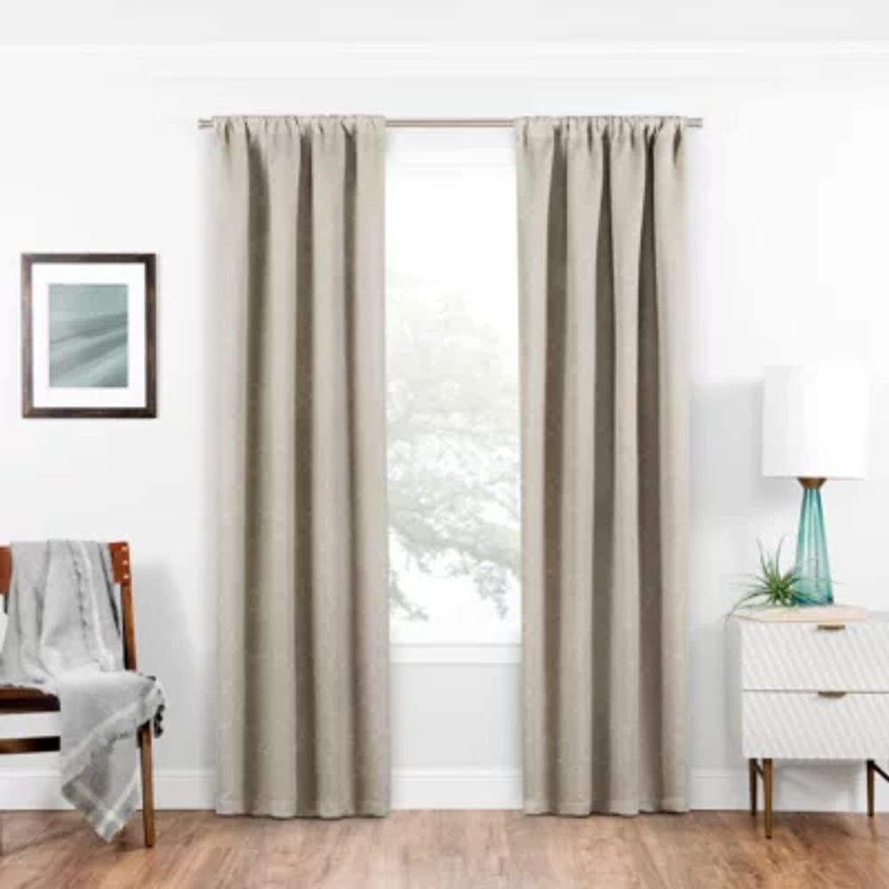 Eclipse Isanti Rod Pocket Energy Saving Blackout Single Curtain Panel