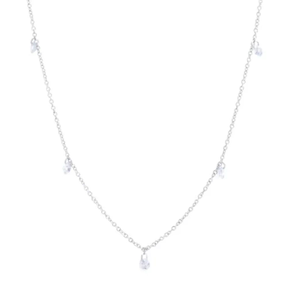 Silver Reflections Womens Pure Silver Over Brass 36 Inch Cable Chain Necklace