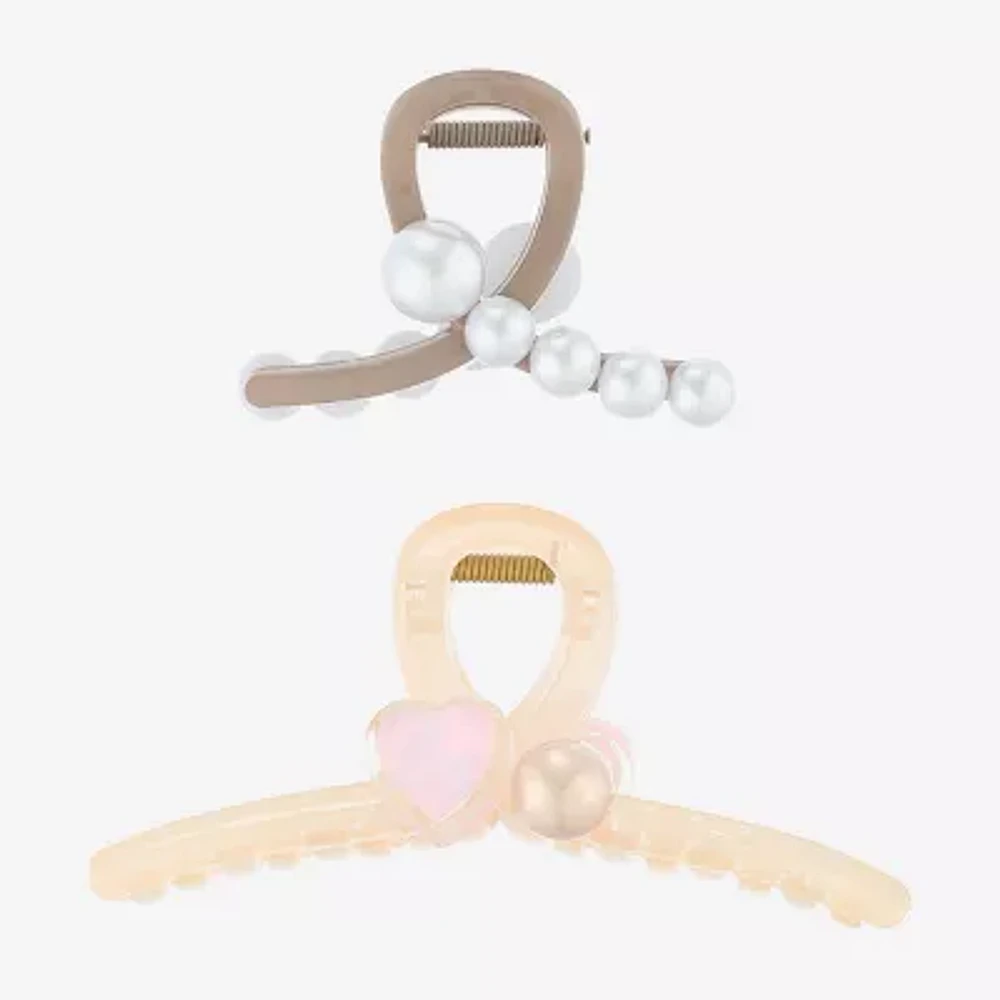 Arizona Simulated Pearl 2-pc. Hair Clip