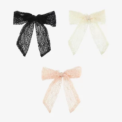 Arizona 3-pc. Multi Lace Bow Scrunchie Hair Ties