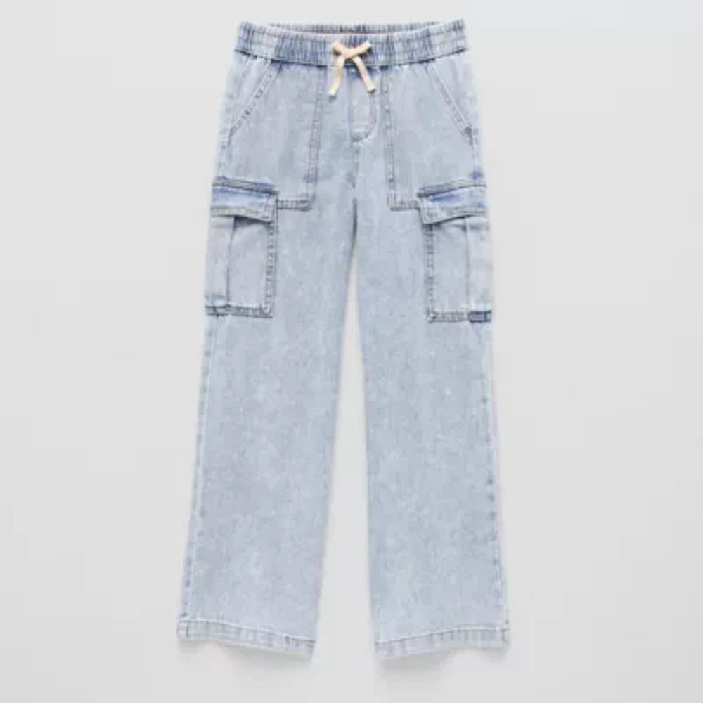 Vanilla Star Ultra Cozy Big Kid Girls Wide Leg Cargo Pant