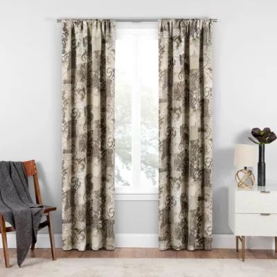 Eclipse Chiswick Rod Pocket Blackout Single Curtain Panel
