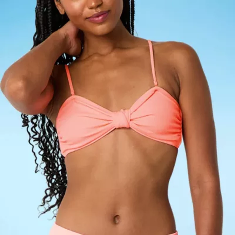 Decree Adjustable Straps Triangle Bikini Swimsuit Top Juniors
