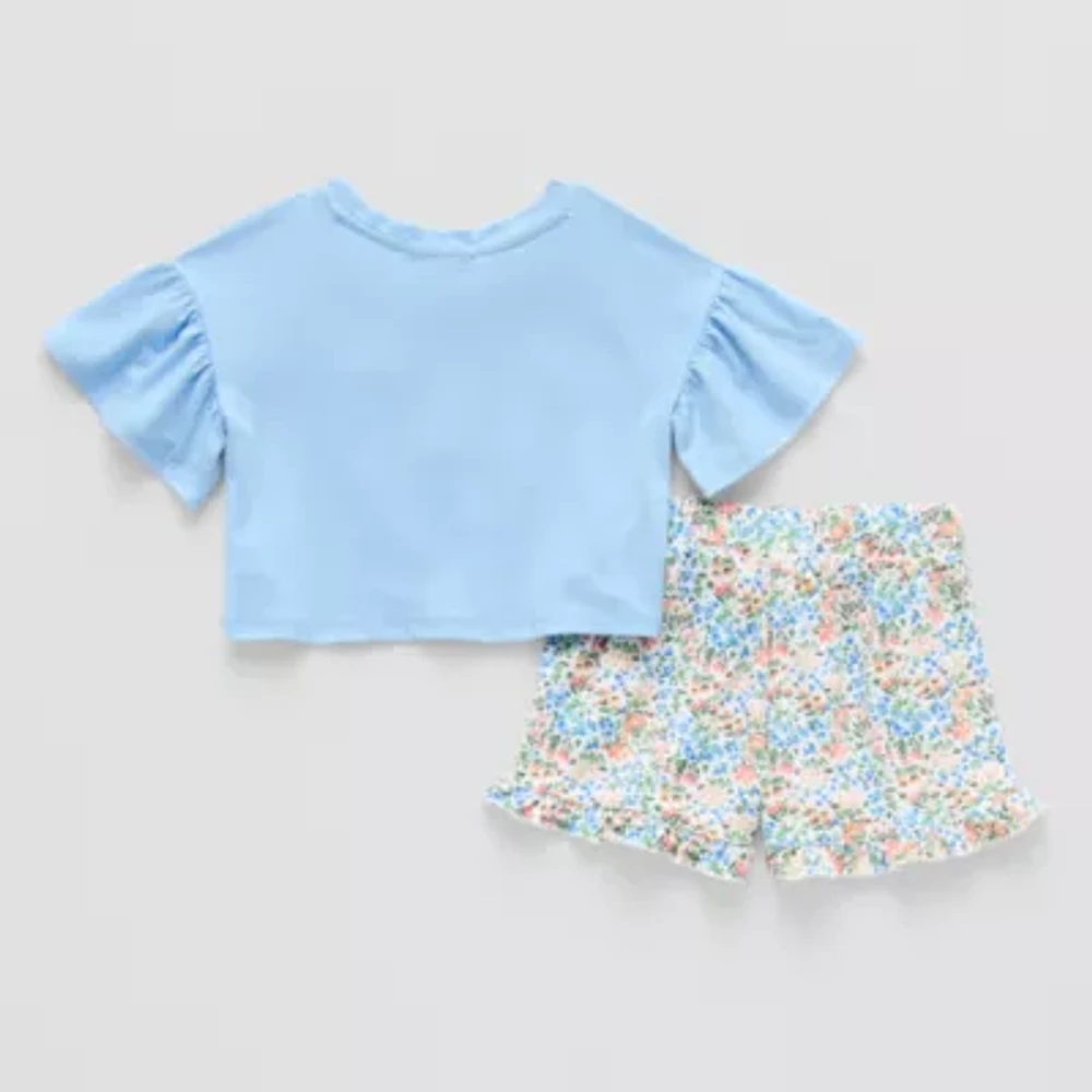 Btween Toddler Girls 3-pc. Short Set