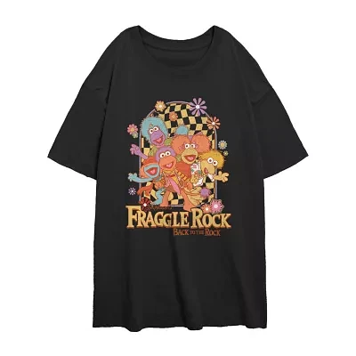 Fraggle Rock Tee Womens Crew Neck Short Sleeve Regular Fit Juniors Graphic T-Shirt