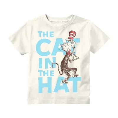 Toddler Boys Crew Neck Short Sleeve Regular Fit Dr. Seuss Graphic T-Shirt
