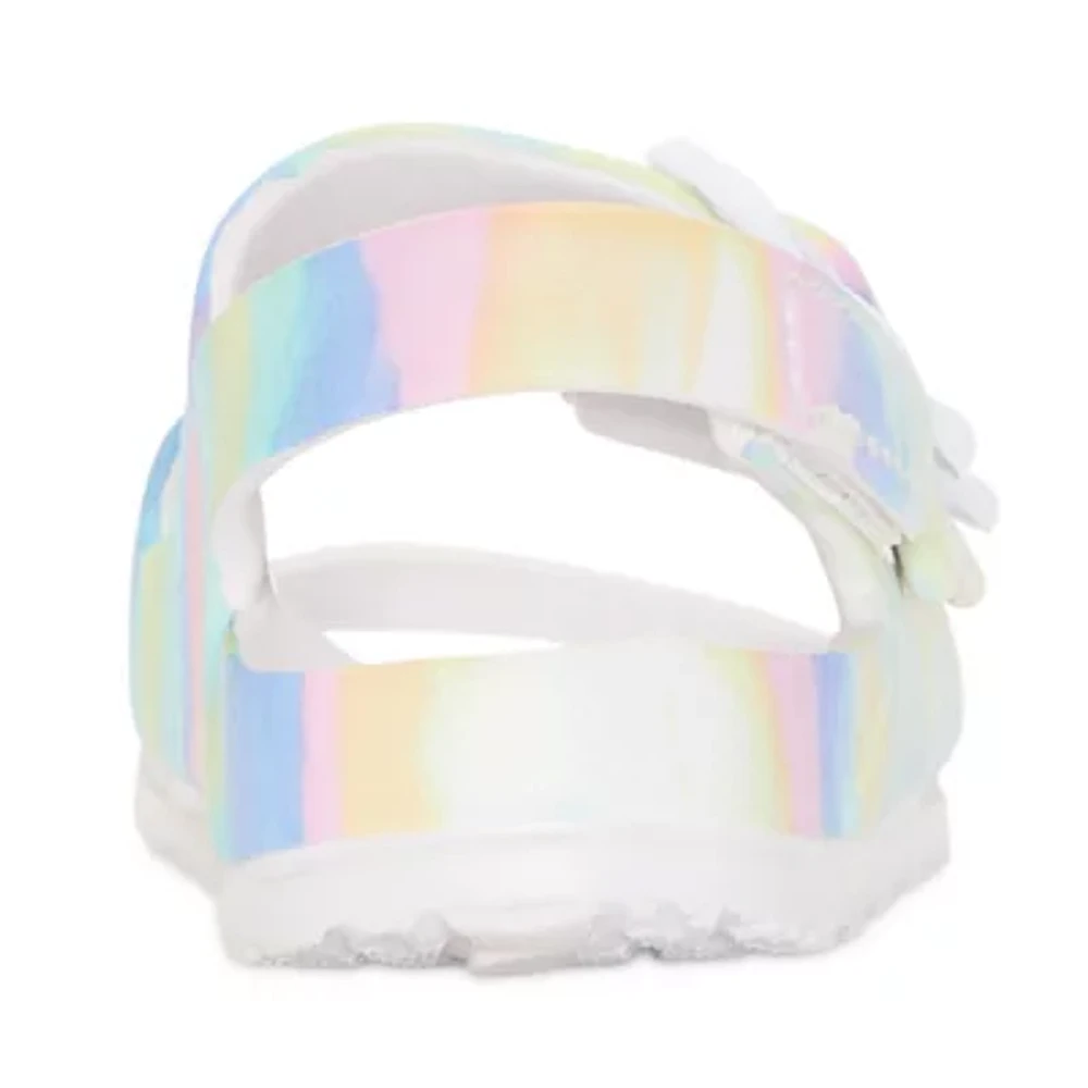 Okie Dokie Tie Dye Toddler Girls Slide Sandals
