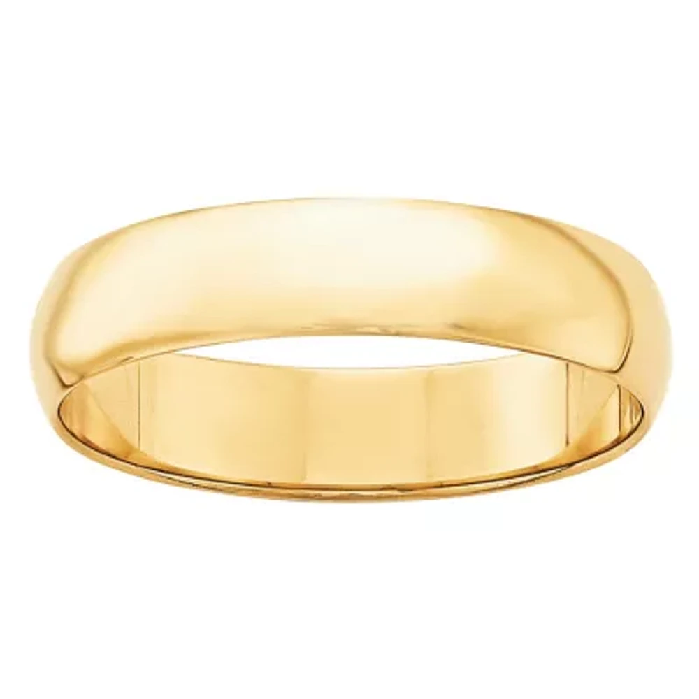 Personalized Womens 5MM 14K Gold Wedding Band