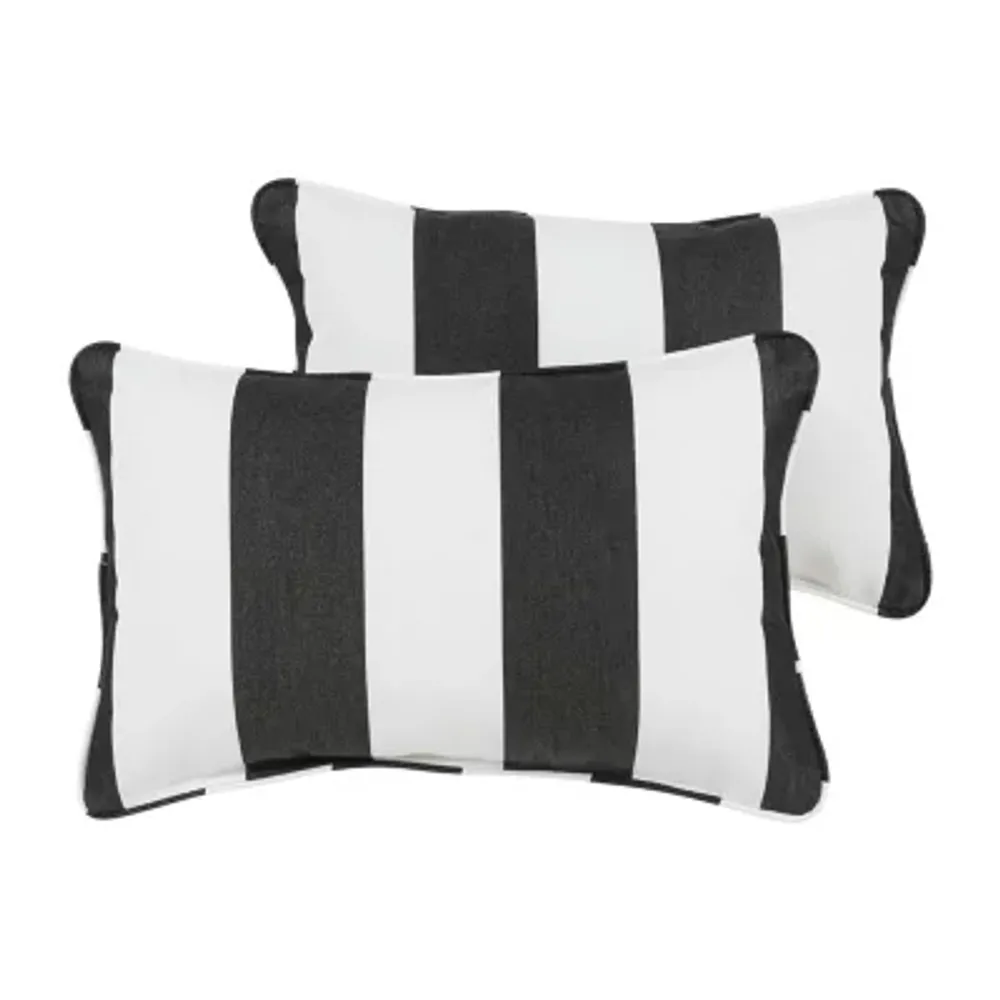Mozaic Company Sunbrella Cabana Classic Lumbar Pillow Corded (Set of 2)
