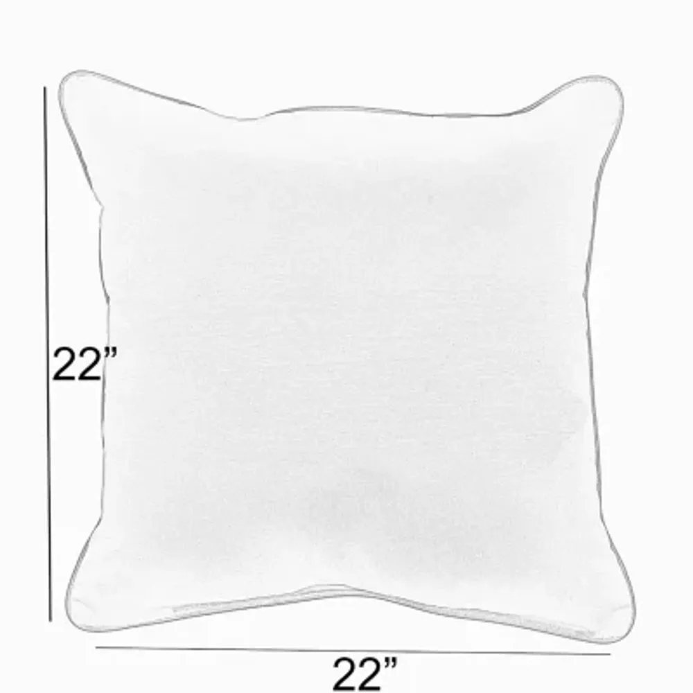 Mozaic Company Sunbrella Canvas Natural Pillow Double Flange (Set of 2)