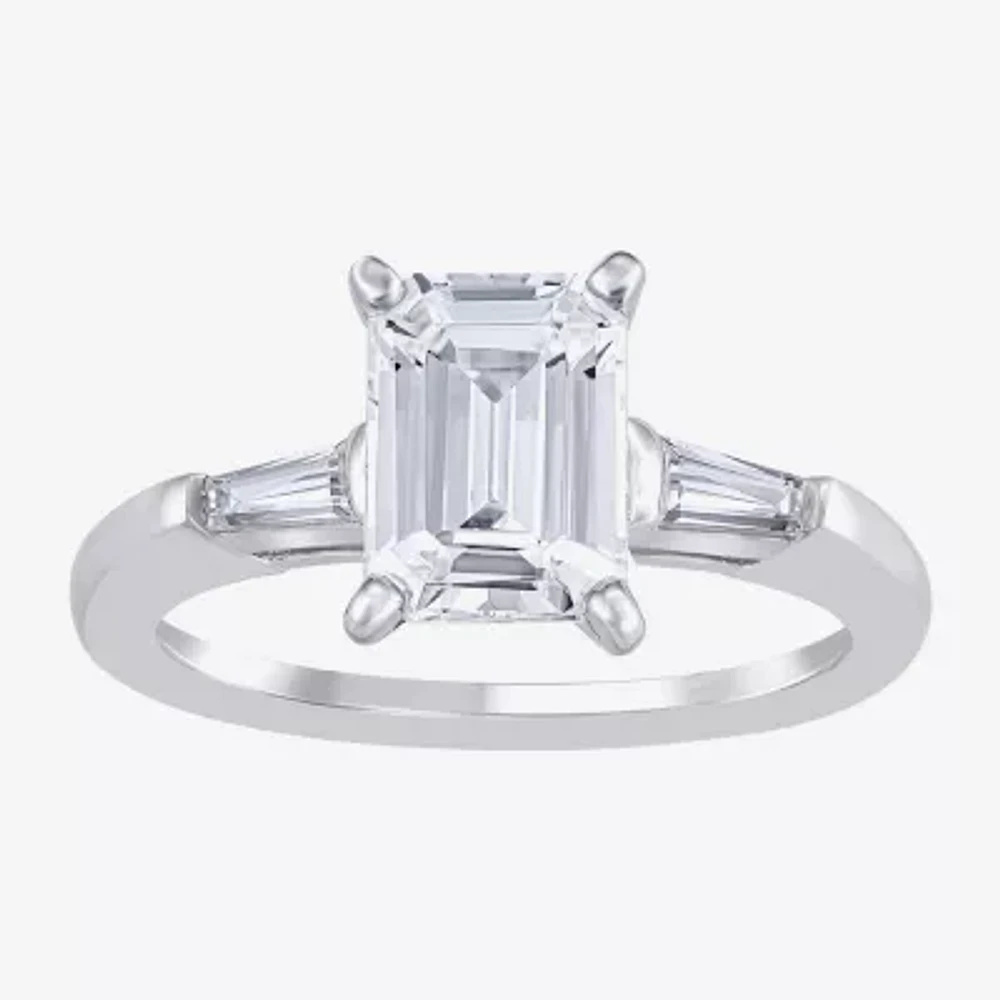 (G / Vs2) Womens 2 1/4 CT. T.W. Lab Grown White Diamond 14K Gold Engagement Ring