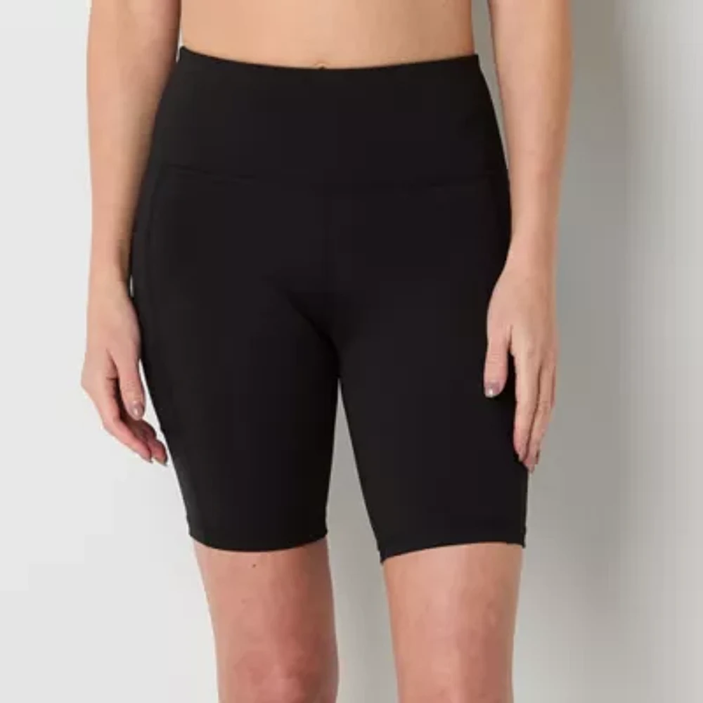 Xersion EverUltra Womens High Rise Quick Dry 8 Inch Bike Short