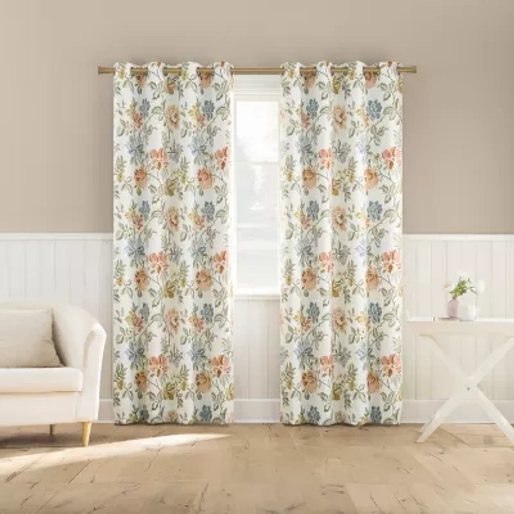 Sun Zero Atmosphere Blanchette Grommet Top 100% Blackout Single Curtain Panel