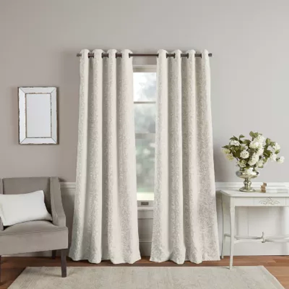 Martha Stewart Acadia Grommet Top Blackout Single Curtain Panel