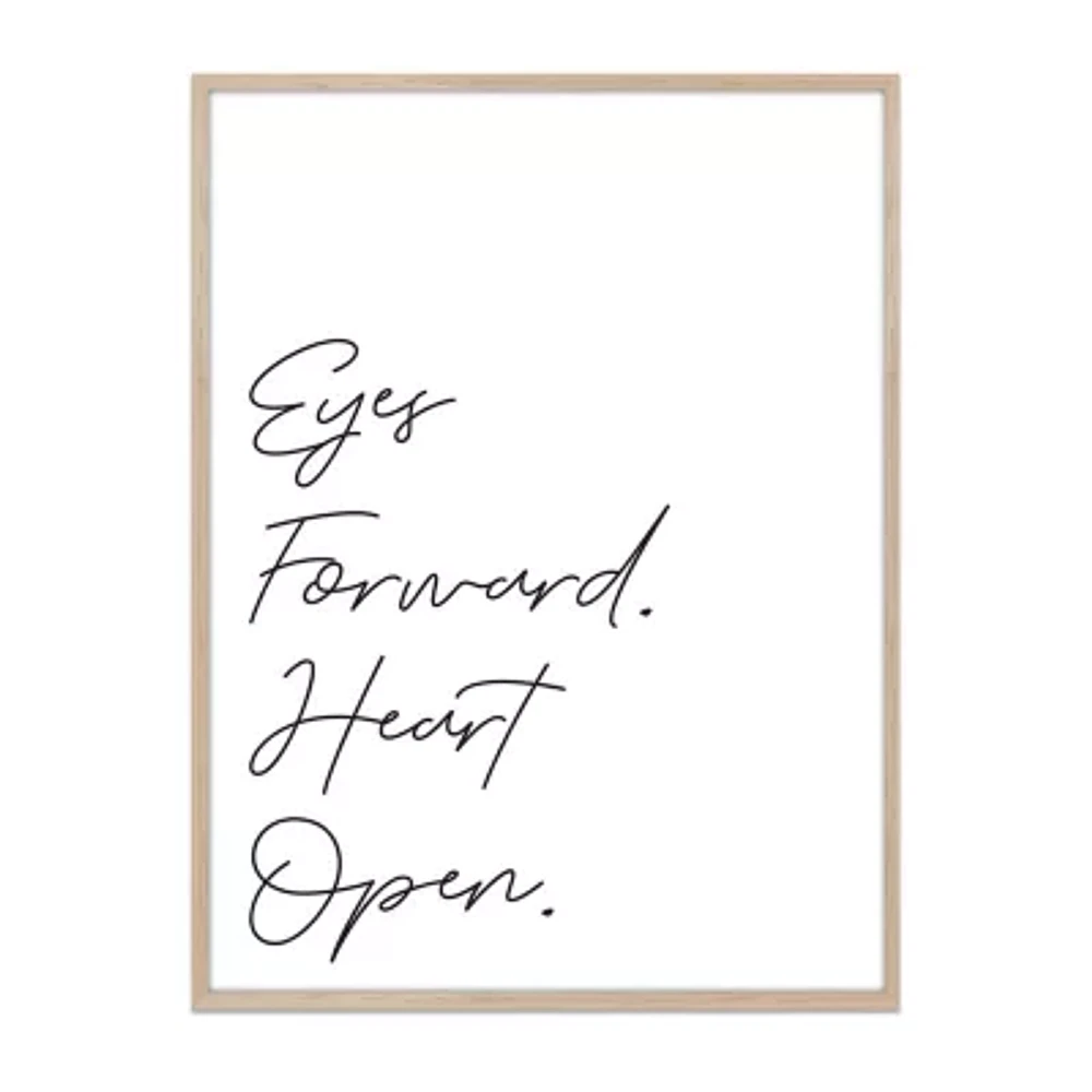 Enchante 19" X 25" Eyes Forward Heart Open Framed Print